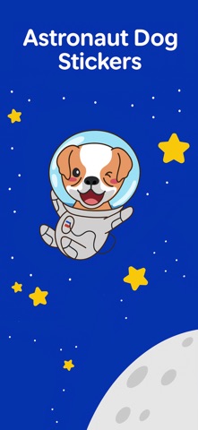 Astronaut Dog Stickers screenshot