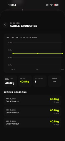 Kinetic Workout screenshot