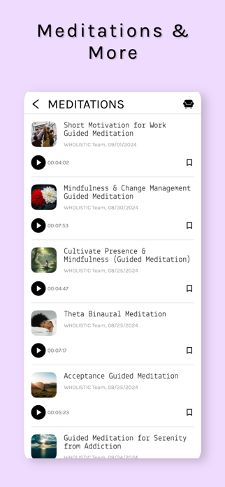 WHOLISTIC Wellness Screenshot 8 of 8