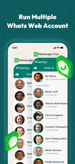 WhatsWeb Dual Messenger: Waduo screenshot 2