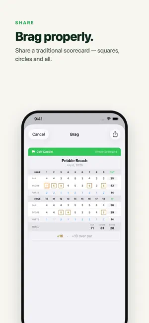 Golf Caddie - Simple Scorecard screenshot 3