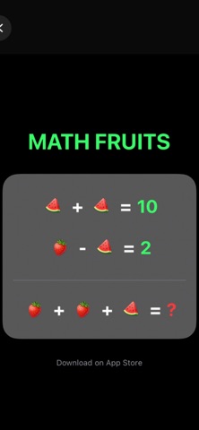 Math Fruits - Brain Puzzle Screenshot 2 of 5