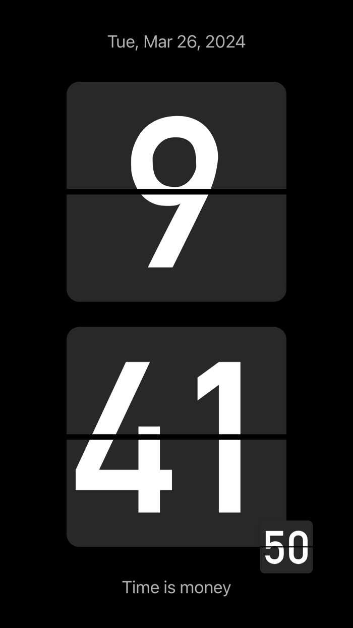 桌面懸浮時鐘 - 搶購秒殺  翻頁時鐘