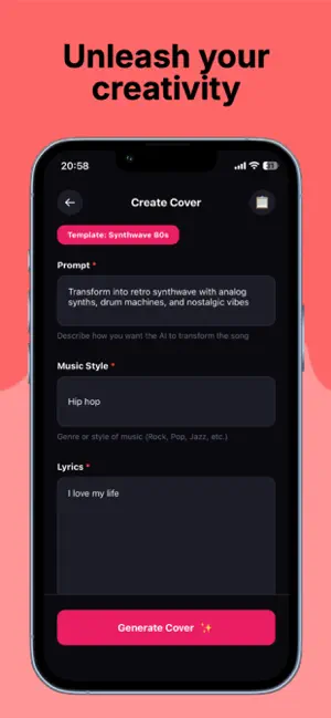 Vela - Music AI Generator screenshot 2