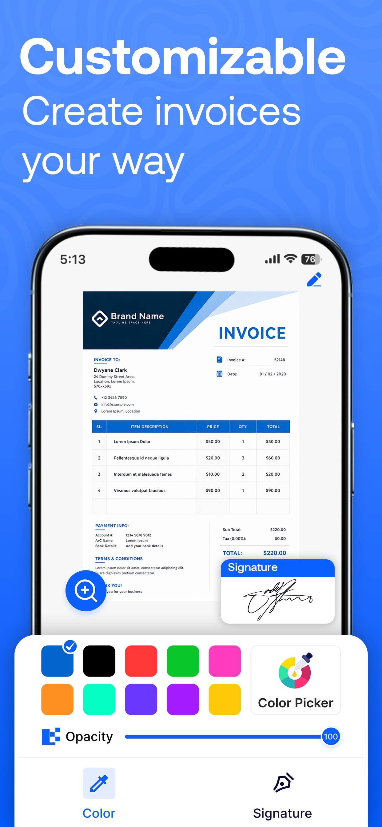 Invoice Maker - Invoice Flow