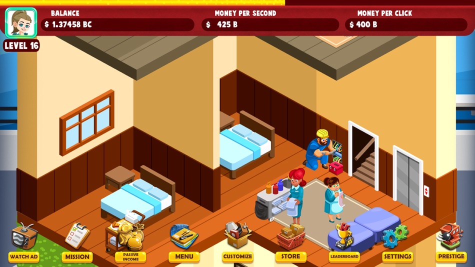 #7. Hotel Tycoon Empire: Idle Game (iOS) Με: Romit Dodhia
