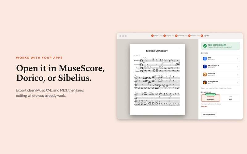 Opuscan: Sheet Music Scanner screenshot