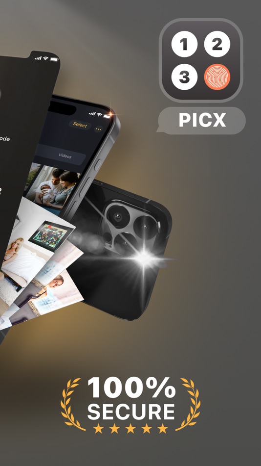 #2. Photo Vault & App Lock - PicX (iOS) 由: MatechMobile Software JSC