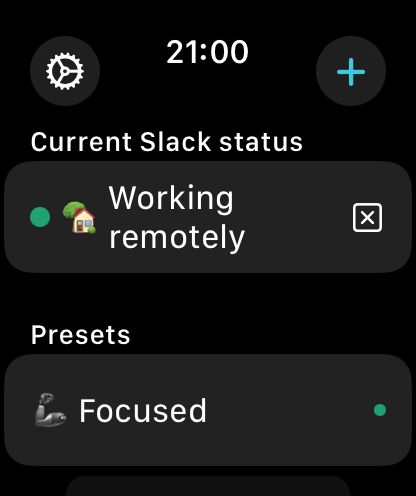 brb - status presets for Slack