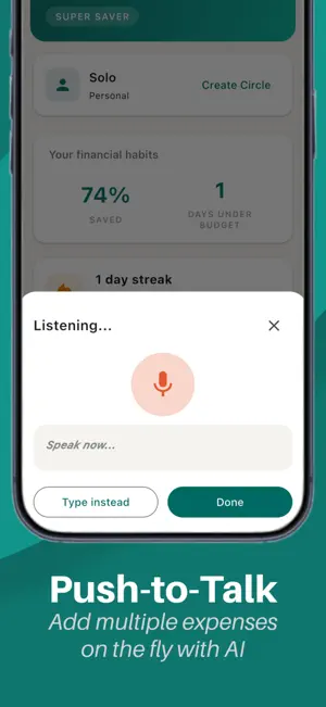 ChatBudget- AI Expense Tracker screenshot 1