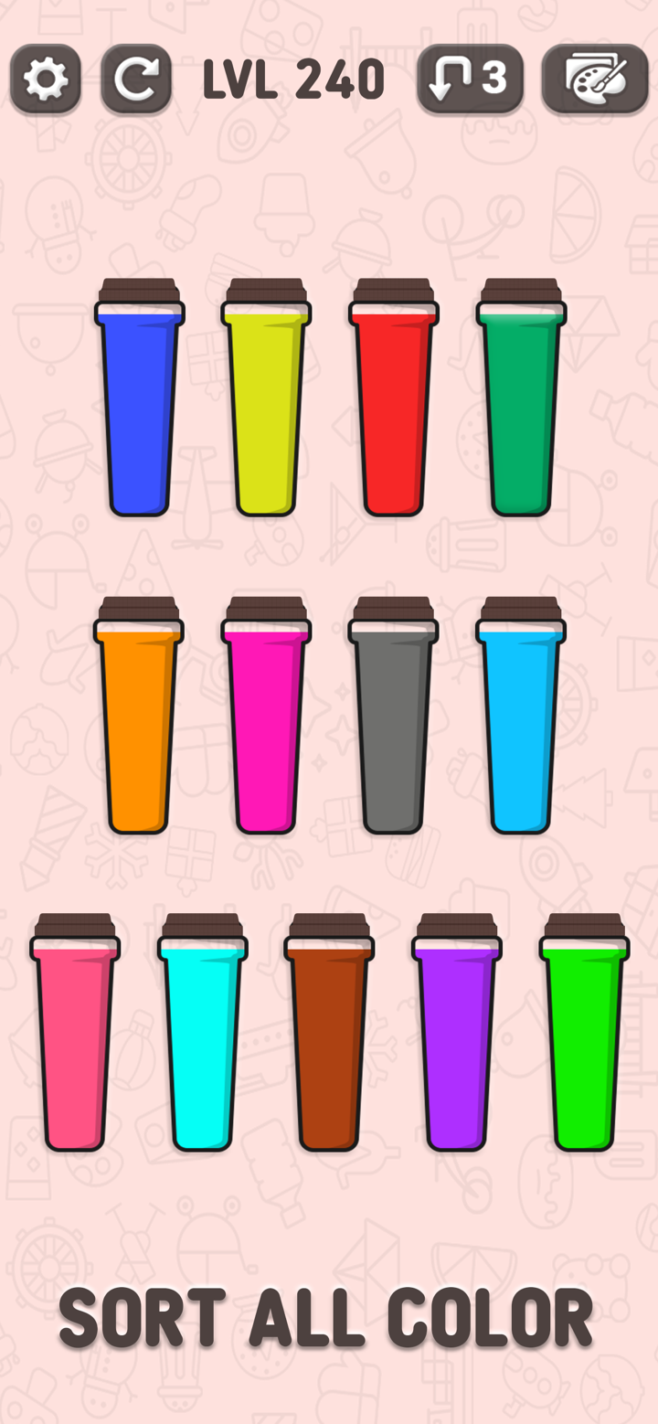 SortPuz 3d - Soda water Sort screenshot 1