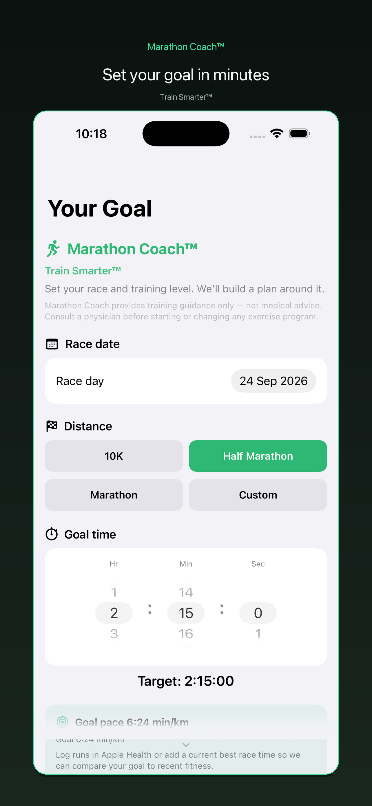 Marathon Coach screenshot 3