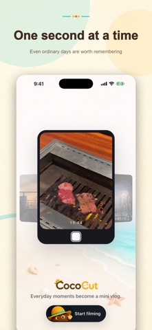 CocoCut - 1s Vlog Diary iPhone screenshot