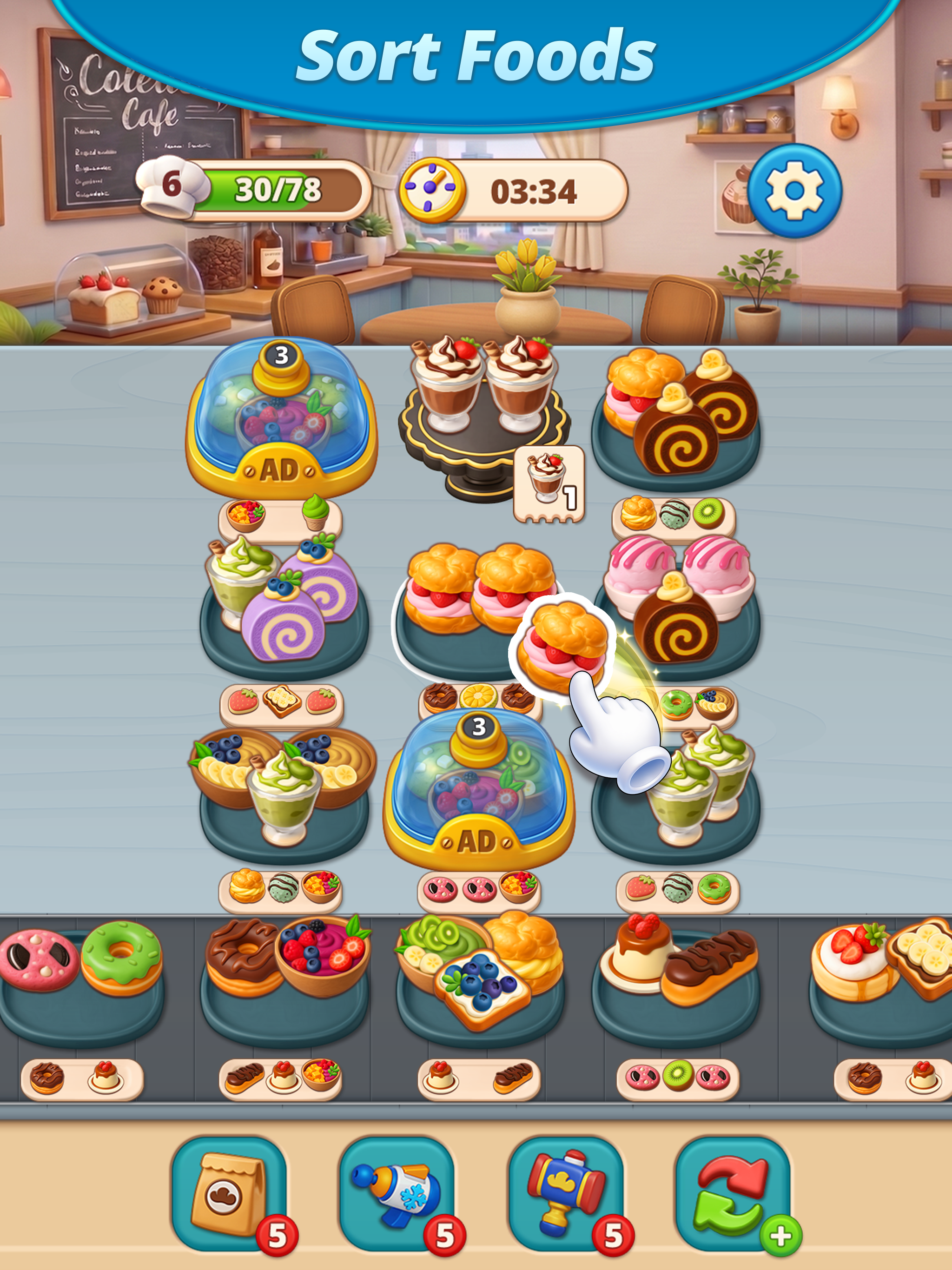 Bakery Rush: Sort Puzzle