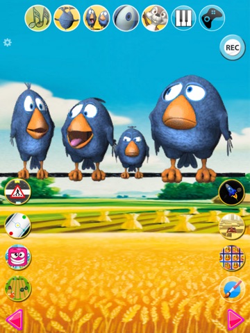 Talking Birds On A Wire iPad screenshot