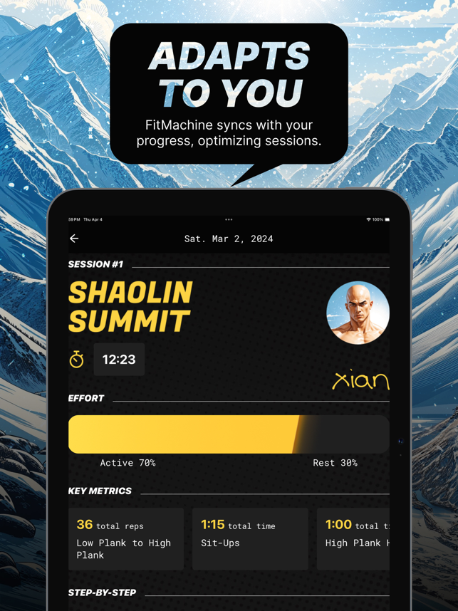 ‎FitMachine: Legends of Fitness Screenshot