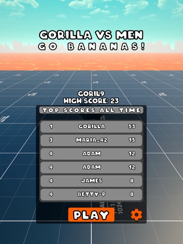 GORILLA VS MEN iPad screenshot