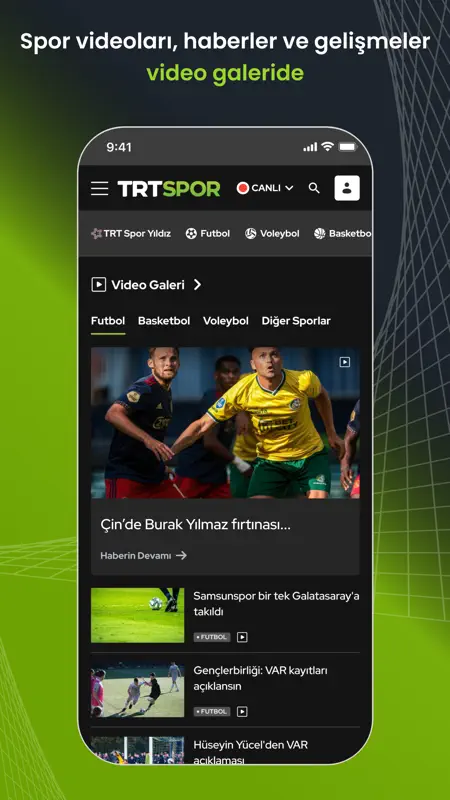 TRT Spor – Canlı Maç ve Haber screenshot 7 of 8