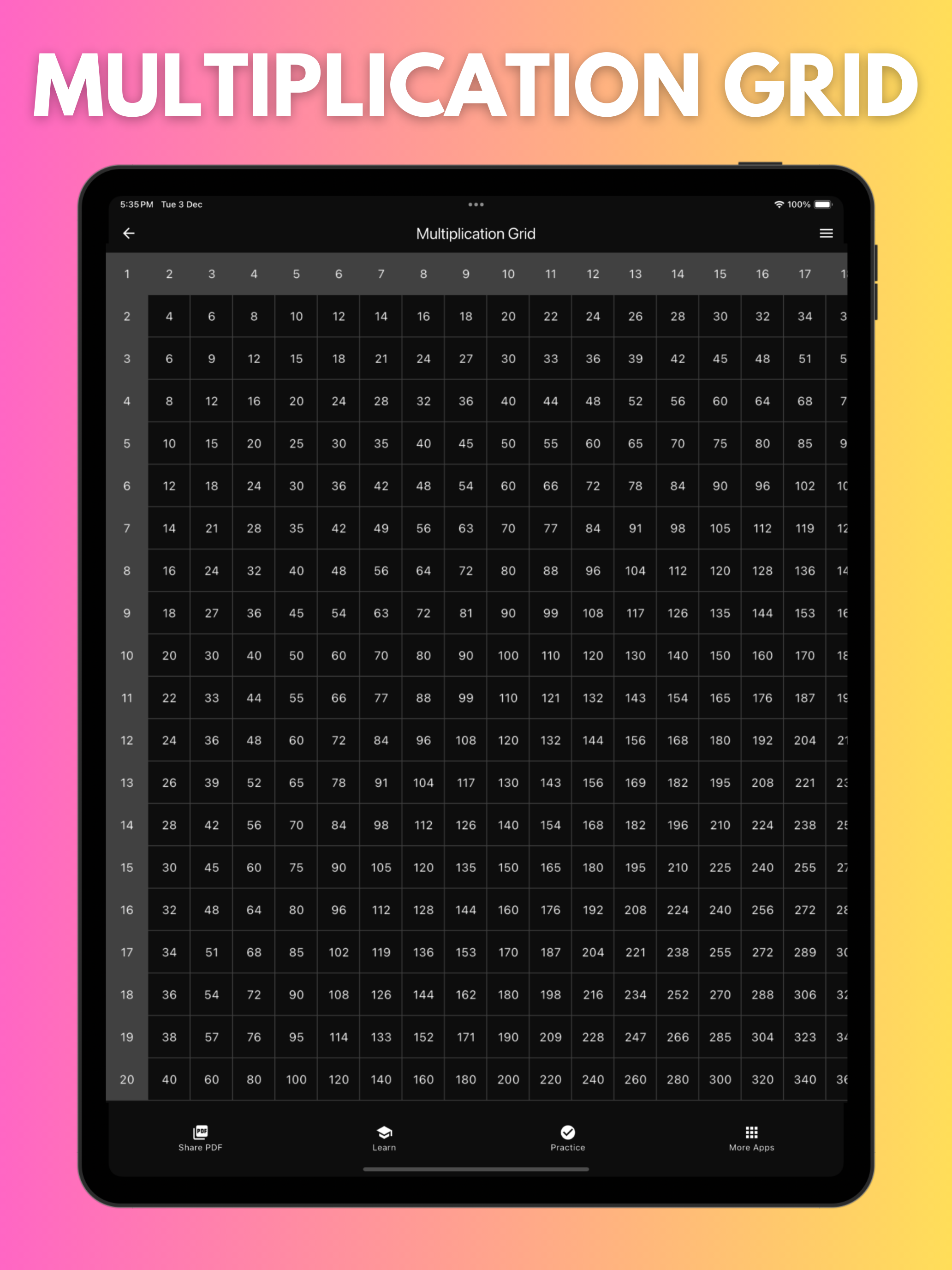 Multiplication Table Math Quiz screenshot 6