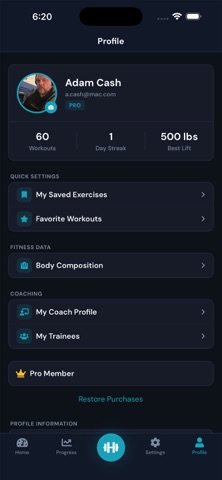 MaximumFit: Home Gym Tracker screenshot