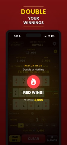 Video Poker Multi-Hand 1000x iPhone screenshot