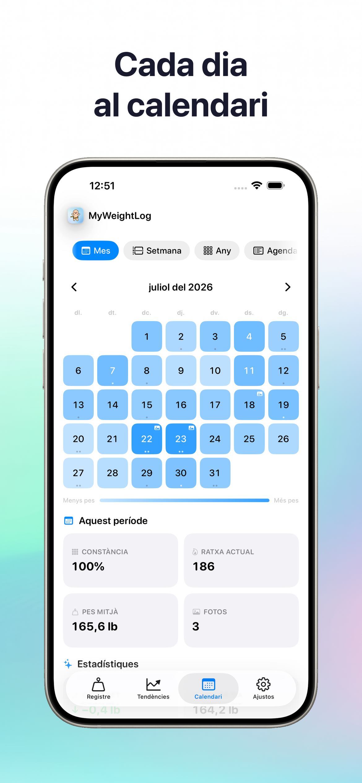 MyWeightLog app screenshot 5