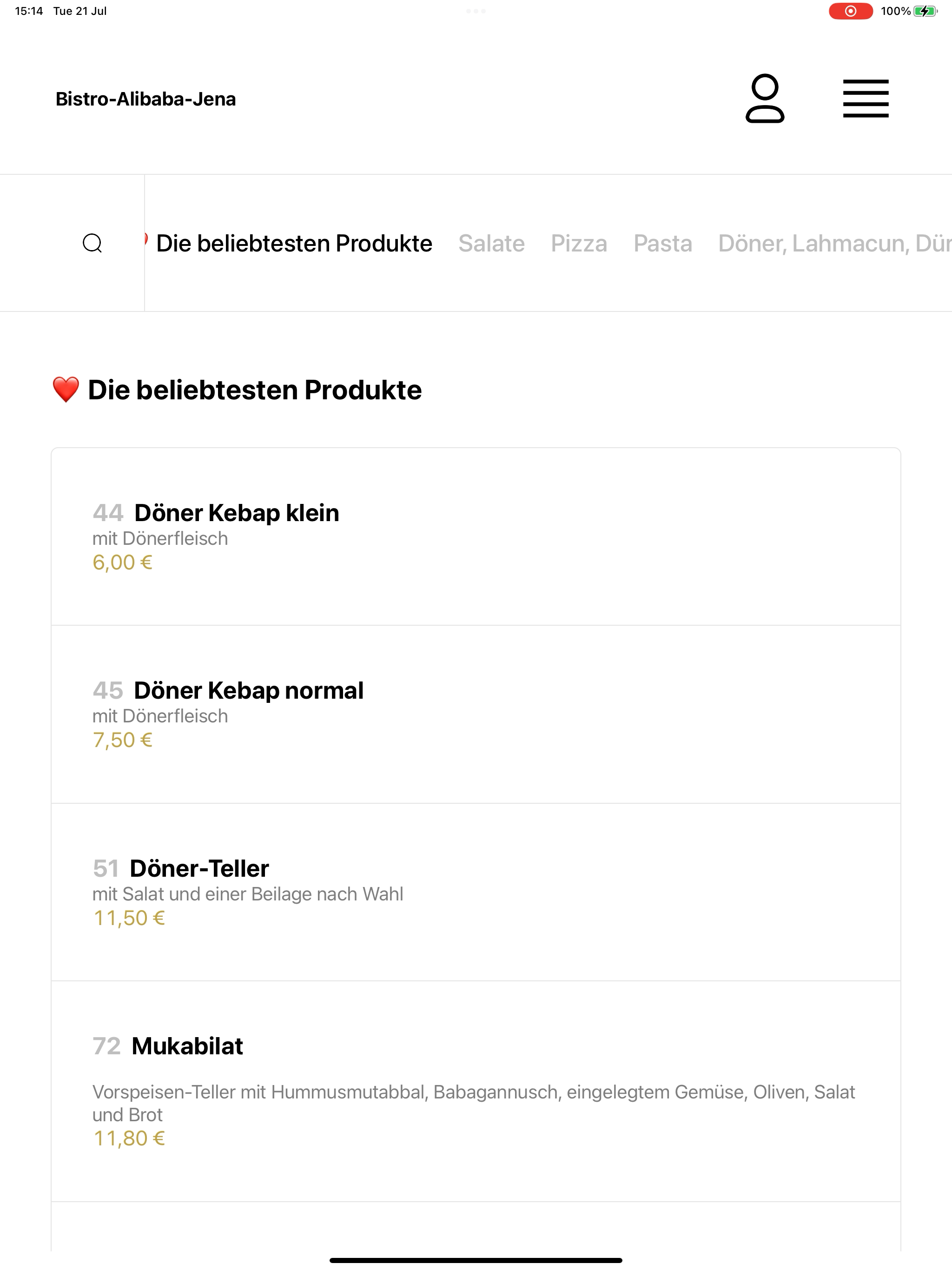 Bistro-Alibaba-Jena DE screenshot 13