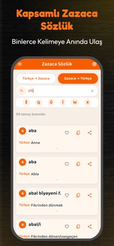 Zazaca Türkçe Sözlük screenshot 1