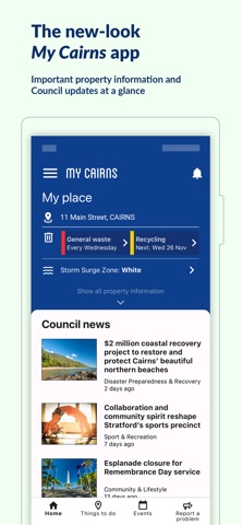 My Cairns app screenshot