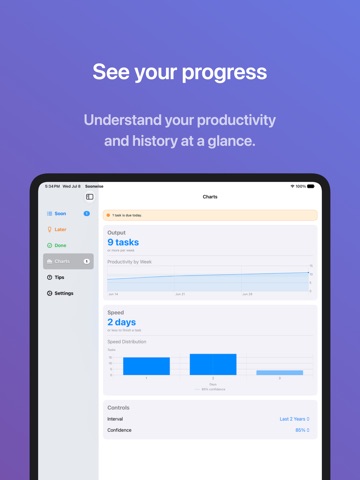 Soonwise iPad screenshot