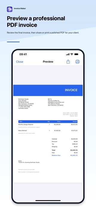 InvoPilot Invoice Maker Screenshot 2 of 6