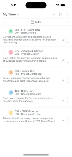 PointOne Time screenshot 1