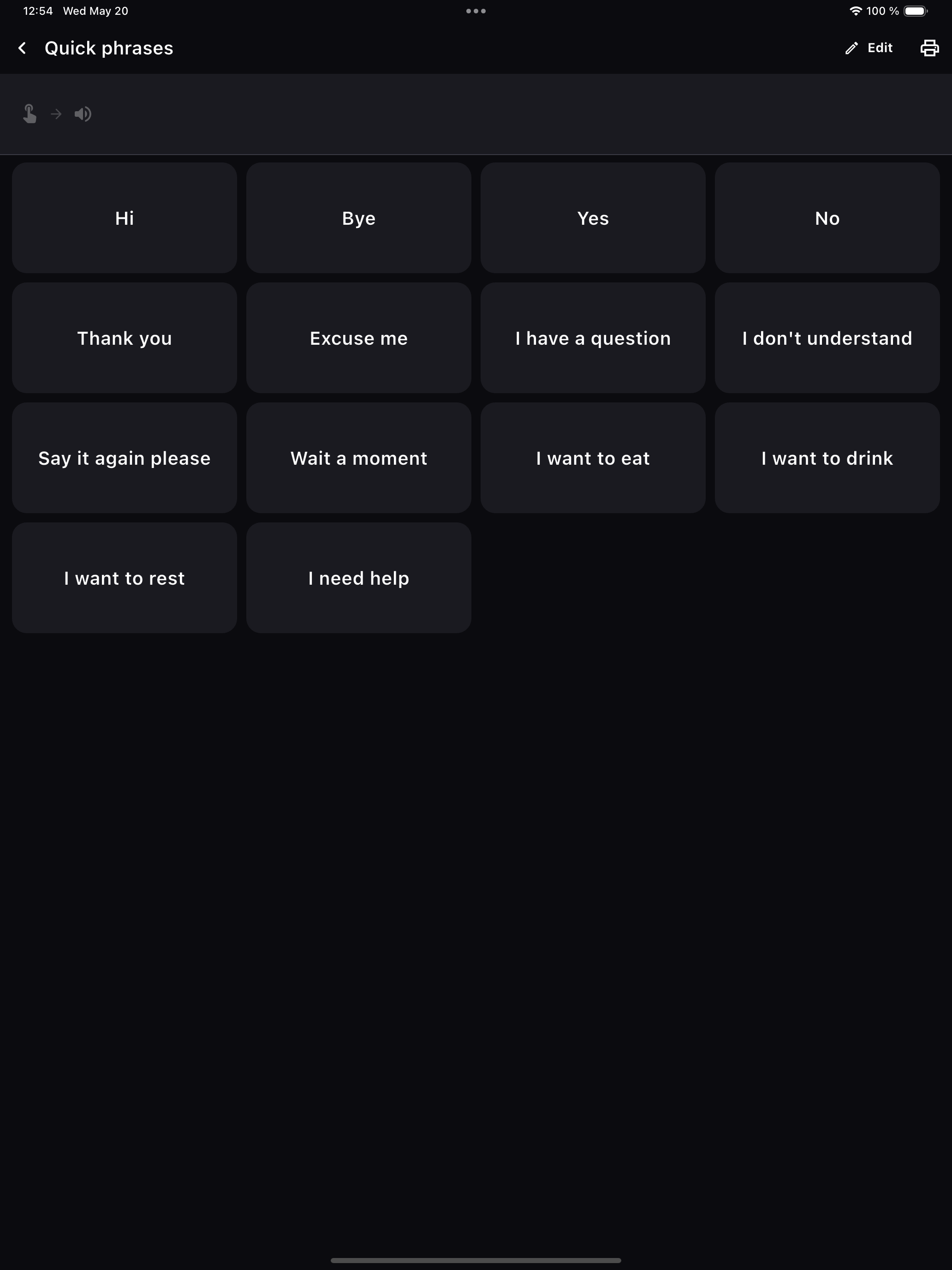 Talkr AAC Speech App