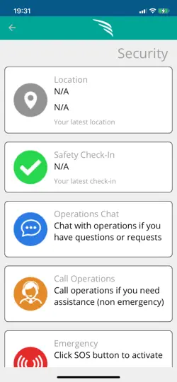 Screenshot von Peregrine Overwatch Nucleus auf dem iPhone 1