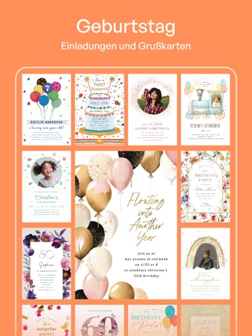 Einladungskarten Erstellen iPad screenshot 3