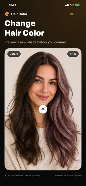 Change Hair Color Filter screenshot 1
