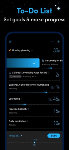 Bluebird Focus Timer iPhone screenshot