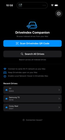 DriveIndex Companion iPhone screenshot