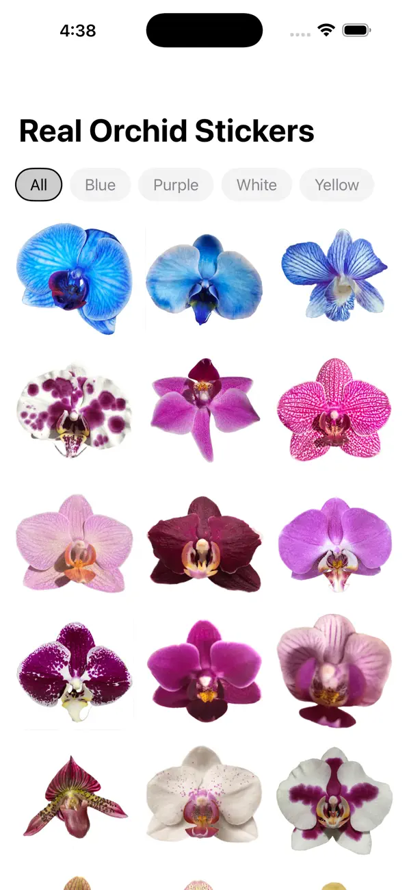 Screenshot #1 pour Real Orchid Stickers
