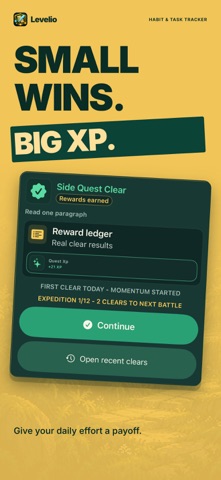 Levelio: RPG Habit Tracker Screenshot 2 of 7