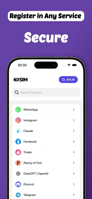 HidSim - Receive SMS Online screenshot 2