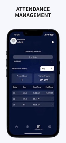 NEXA HRM screenshot
