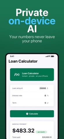 Auto Loan Calculator Pro iPhone screenshot