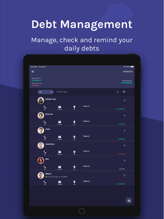 Screenshot #4 pour EzDebt Book - Debt Manager