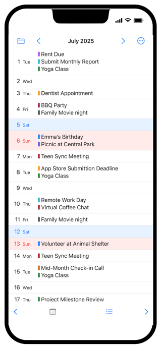 List & Grid Calendar Screenshot 5 of 6