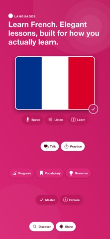 Learn French - AuraLingo iPhone screenshot