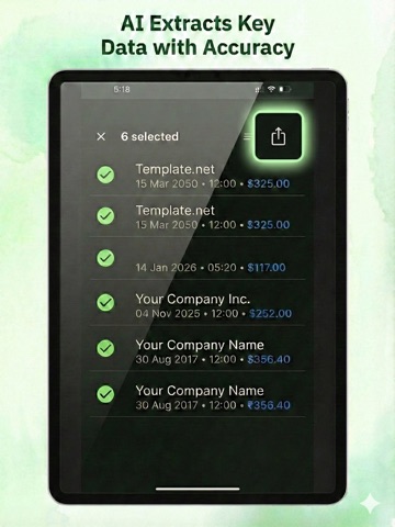 Zimburse - Receipt scanner iPad screenshot
