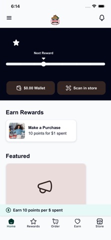 The Sandwich Spot Rewards iPhone screenshot