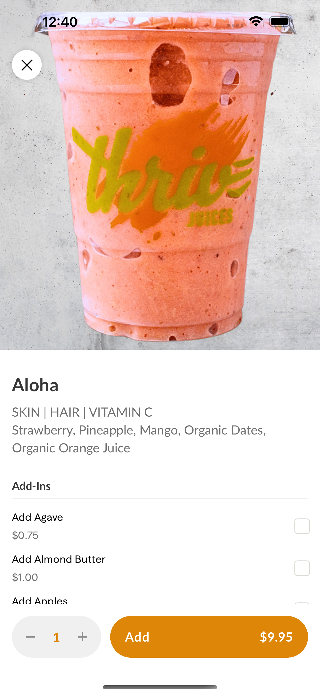 Thrive Juices screenshot 4