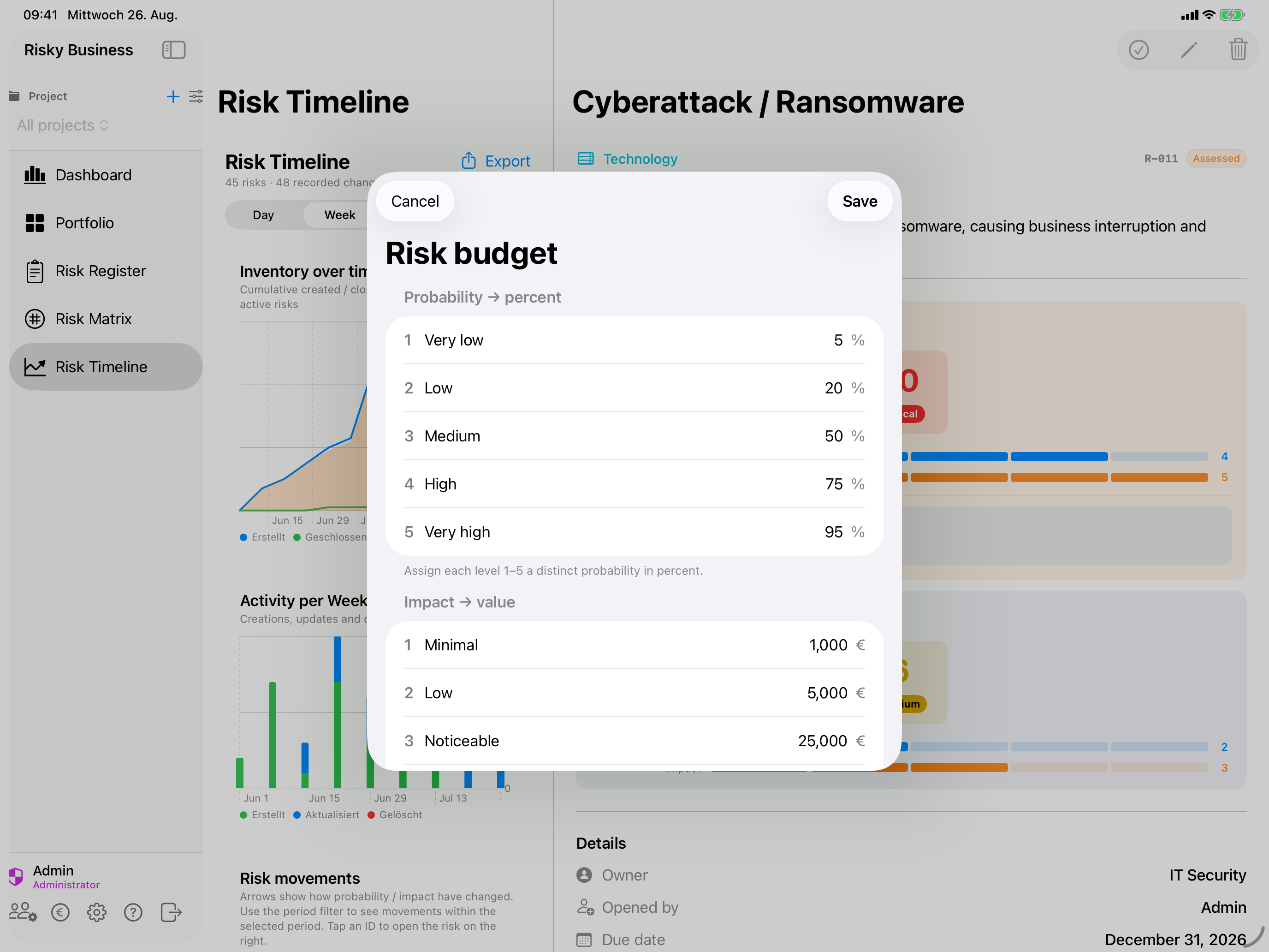 Risky Business App screenshot 18